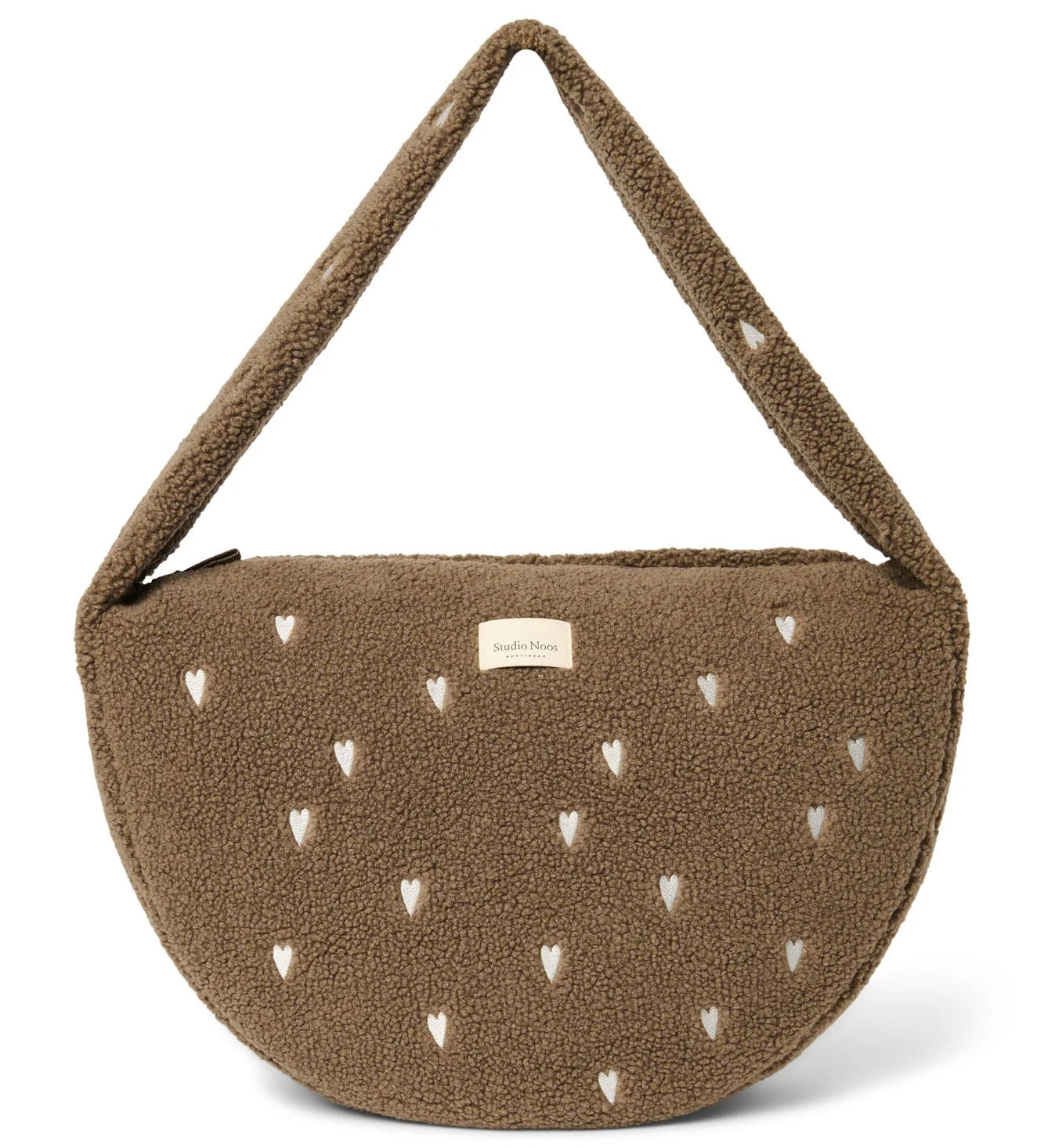 Crossbody taška STUDIO NOOS Teddy Brown Hearts | Lavly.cz