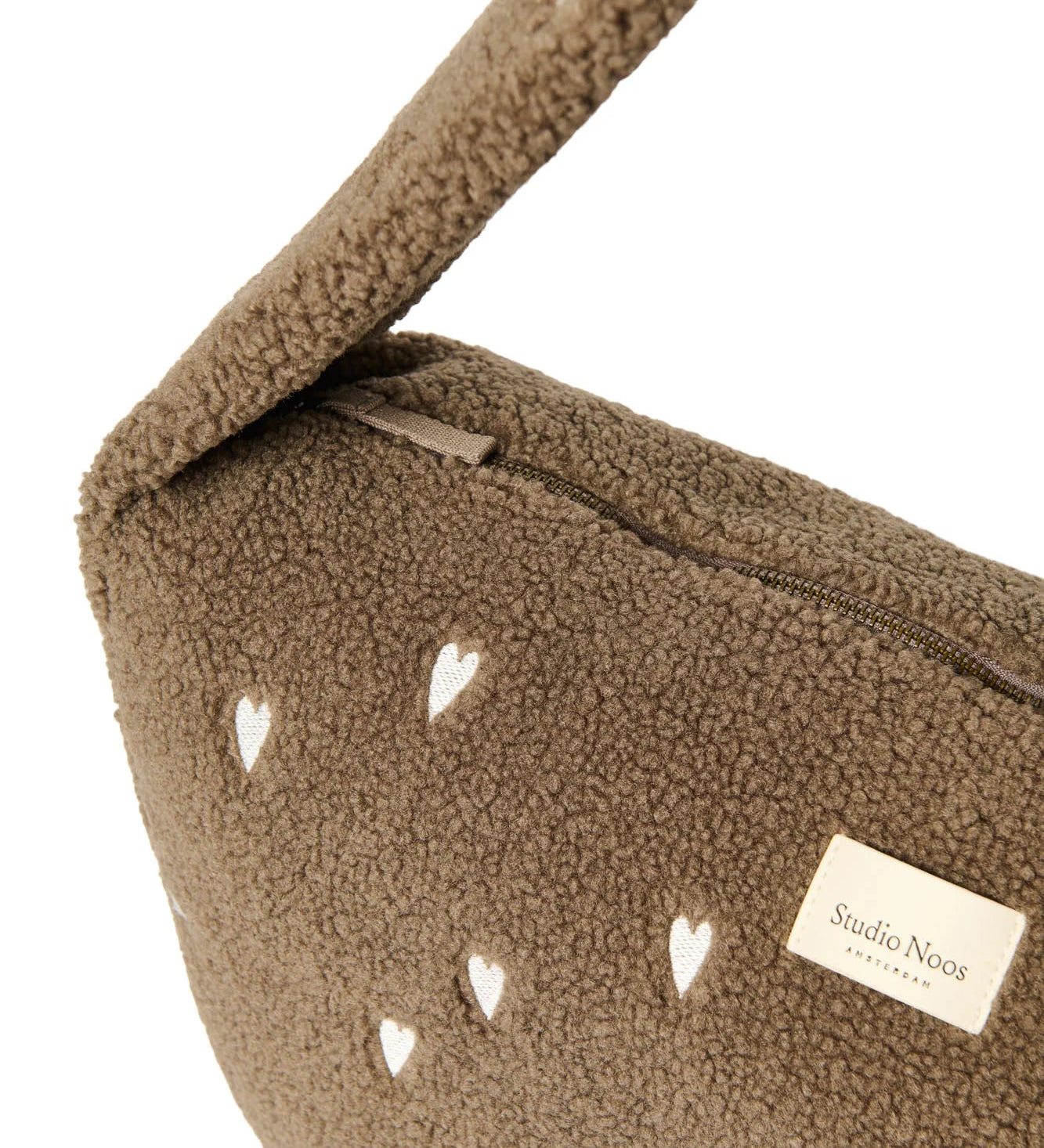 Crossbody taška STUDIO NOOS Teddy Brown Hearts | Lavly.cz