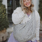 Crossbody taška STUDIO NOOS Tonal Beige Leopard Puffy | Lavly.cz