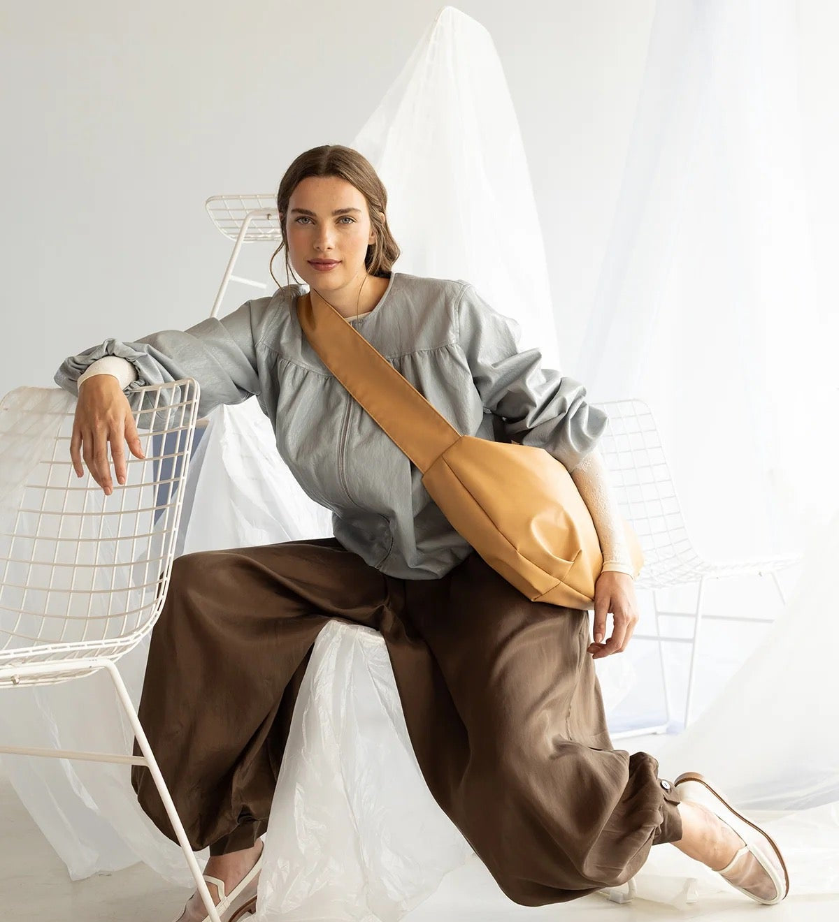 Crossbody taška TINNE+MIA Lot Bold Clay | Lavly.cz