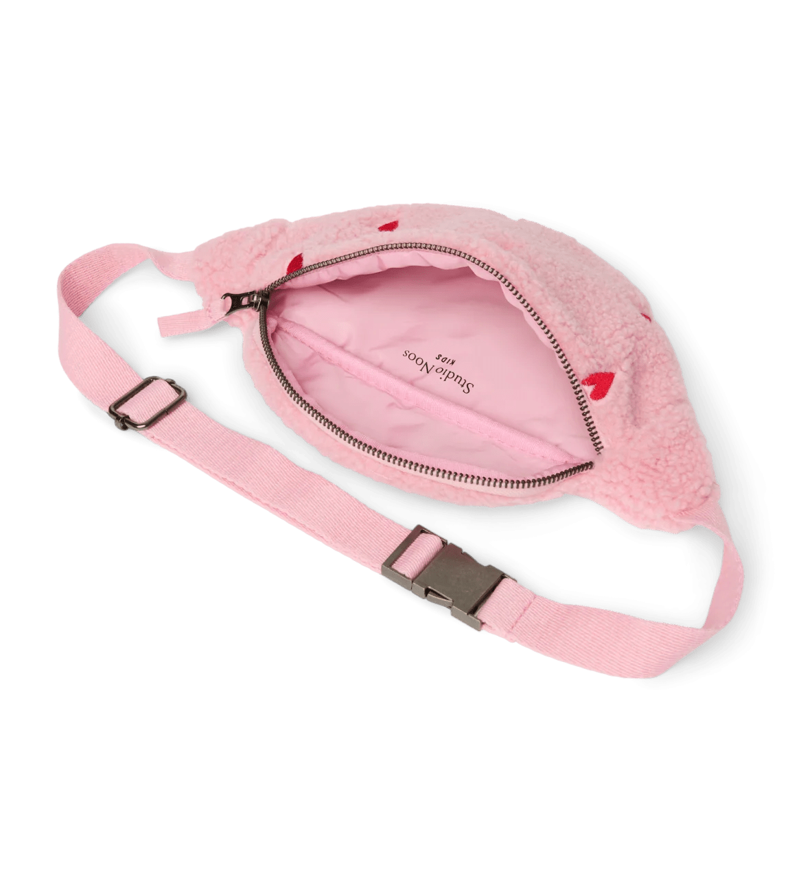 Dětská crossbody ledvinka STUDIO NOOS Light Pink Teddy Hearts | Lavly.cz