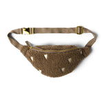 Dětská crossbody ledvinka STUDIO NOOS Teddy Brown Hearts | Stylové doplňky pro děti a ženy | Lavly.cz