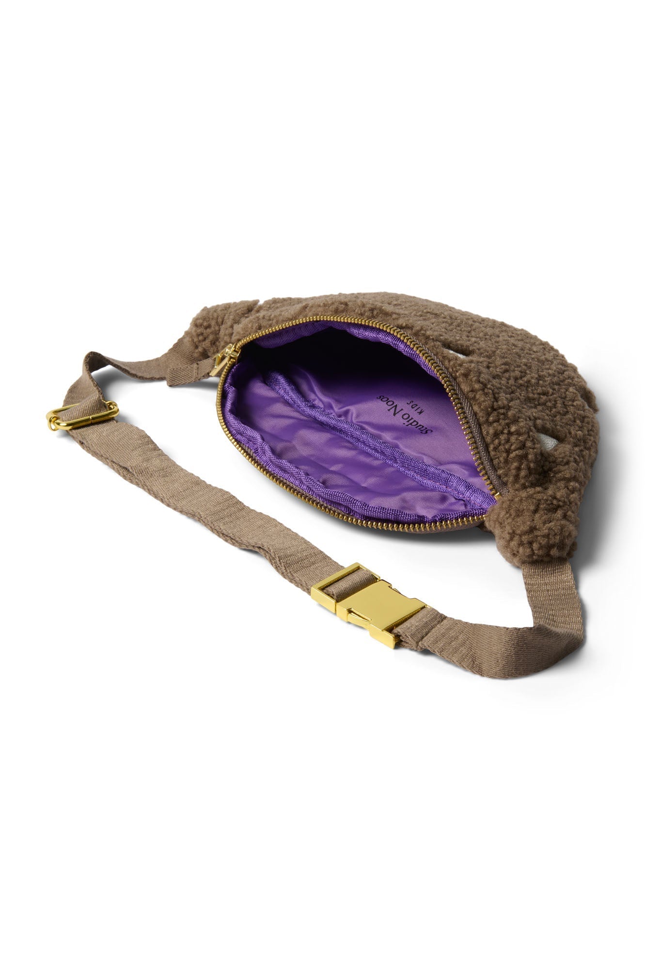 Dětská crossbody ledvinka STUDIO NOOS Teddy Brown Hearts | Stylové doplňky pro děti a ženy | Lavly.cz