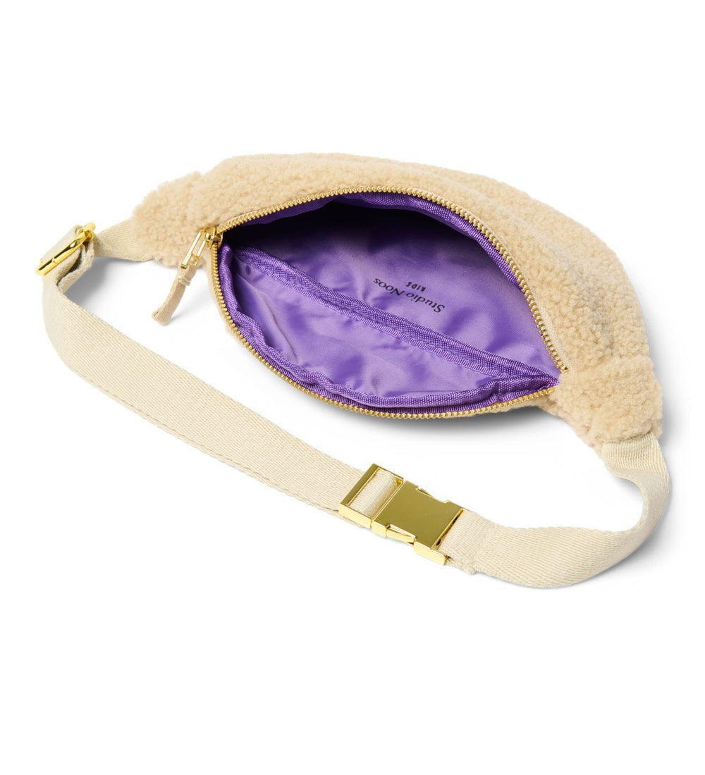 Dětská crossbody ledvinka STUDIO NOOS Teddy Ecru - Se jménem | Stylové doplňky pro děti a ženy | Lavly.cz