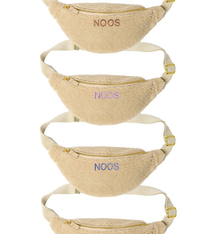 Dětská crossbody ledvinka STUDIO NOOS Teddy Ecru - Se jménem | Stylové doplňky pro děti a ženy | Lavly.cz