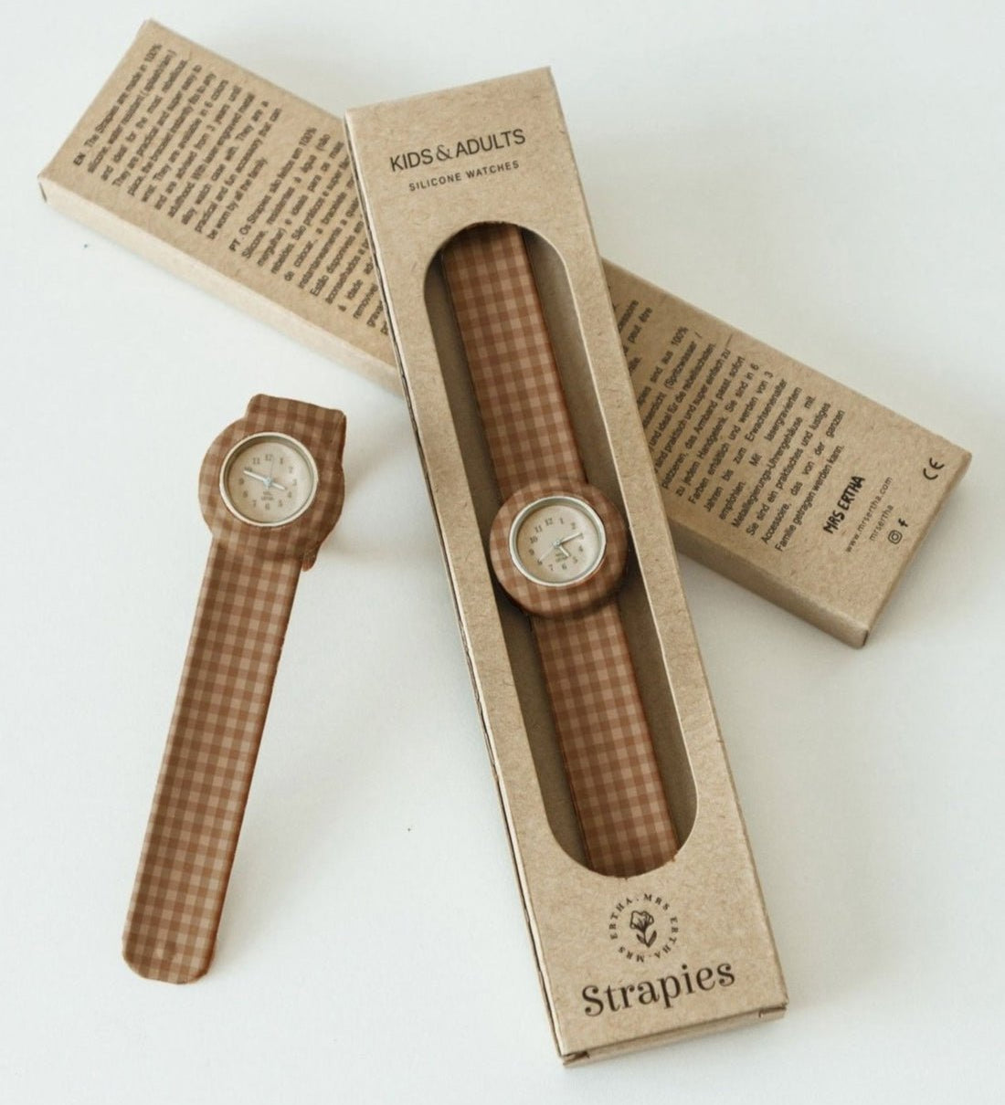 Dětské hodinky MRS. ERTHA Strapies Vintage Squares | Stylové doplňky pro děti a ženy | Lavly.cz