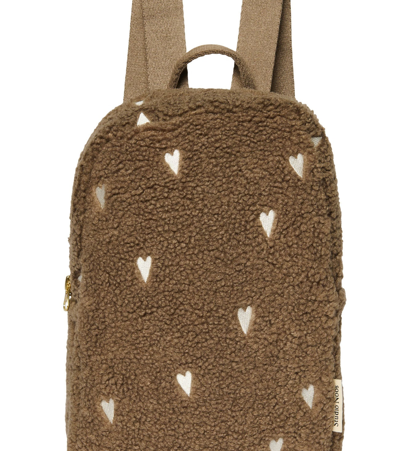 Dětský batoh STUDIO NOOS Brown Teddy Hearts - Se jménem | Lavly.cz