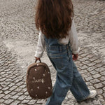 Dětský batoh STUDIO NOOS Brown Teddy Hearts - Se jménem | Lavly.cz