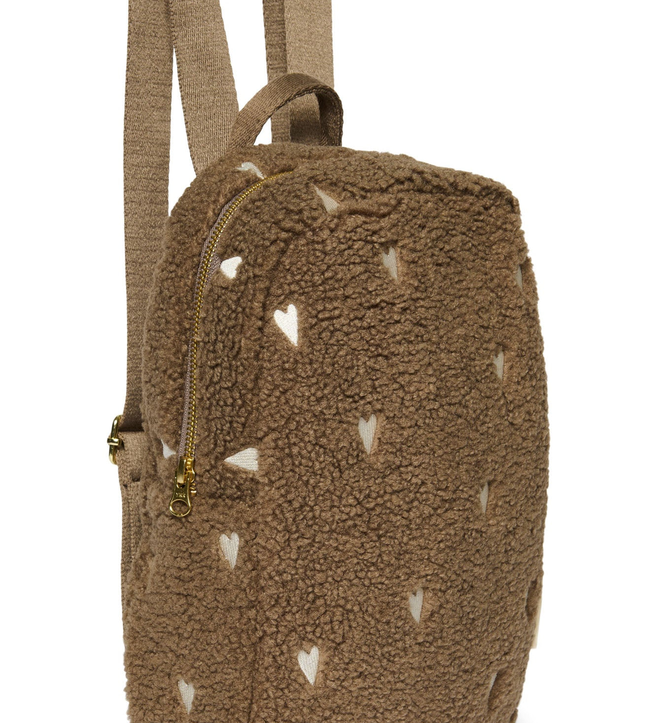 Dětský batoh STUDIO NOOS Brown Teddy Hearts - Se jménem | Lavly.cz