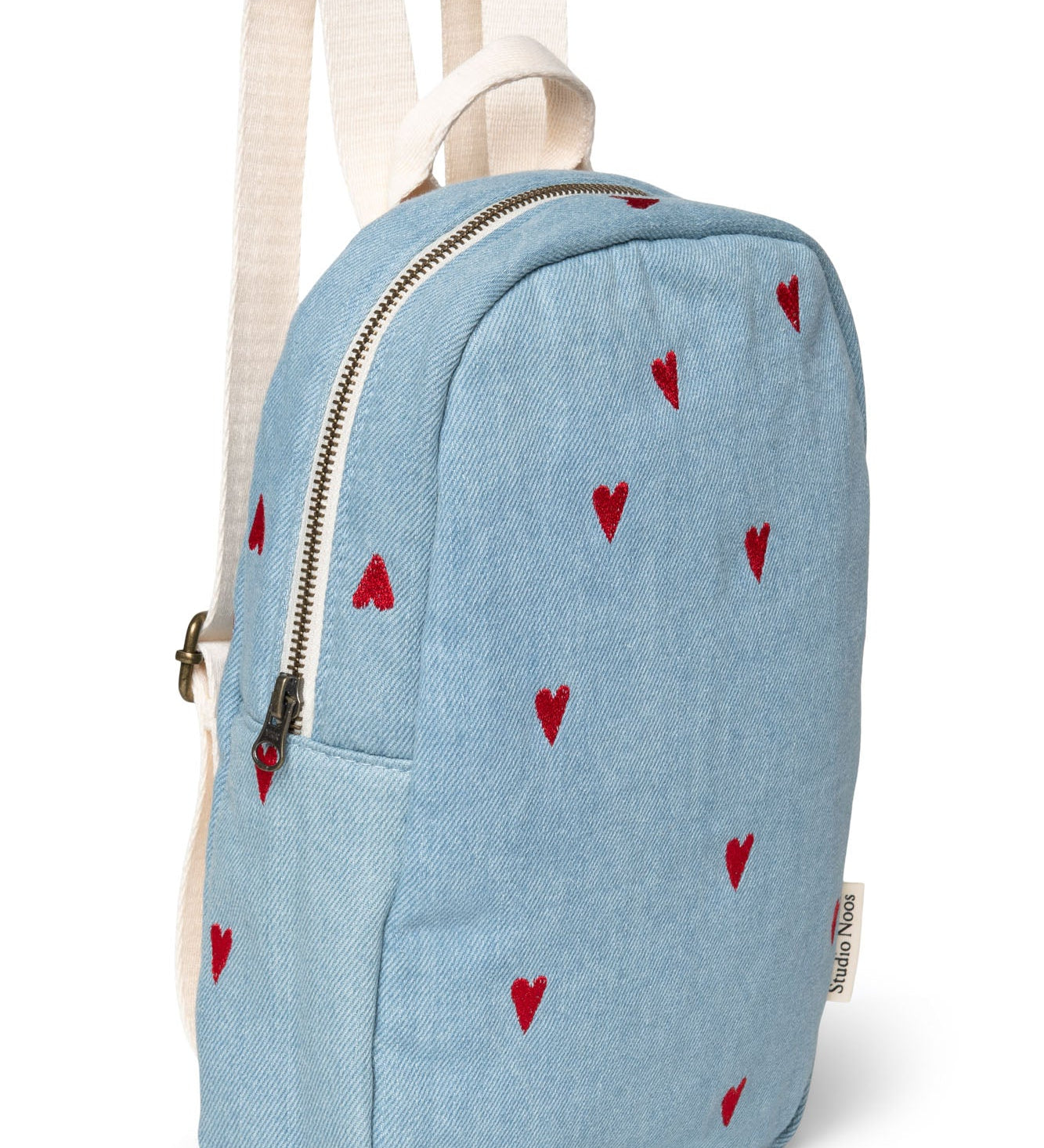 Dětský batoh STUDIO NOOS Denim Hearts - Se jménem | Lavly.cz