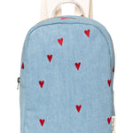 Dětský batoh STUDIO NOOS Denim Hearts - Se jménem | Lavly.cz