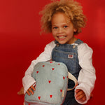 Dětský batoh STUDIO NOOS Denim Hearts - Se jménem | Lavly.cz