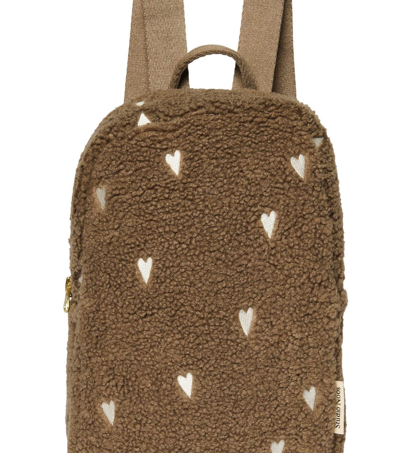 Dětský batoh STUDIO NOOS Mini Brown Teddy Hearts | Lavly.cz