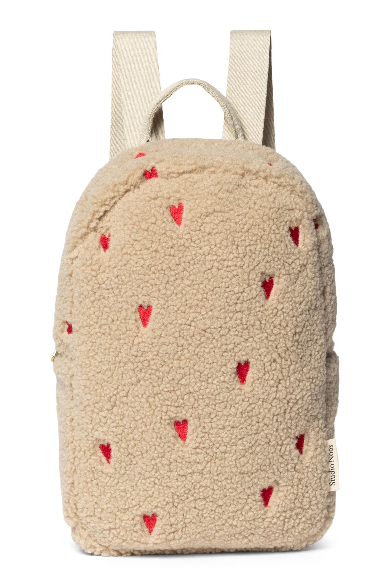 Dětský batoh STUDIO NOOS Mini Ecru Teddy Hearts | Stylové doplňky pro děti a ženy | Lavly.cz