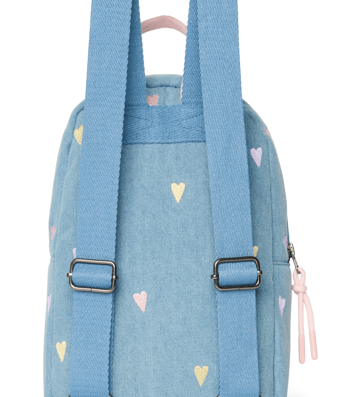 Dětský batoh STUDIO NOOS Mini Light Blue Hearts Denim | Lavly.cz