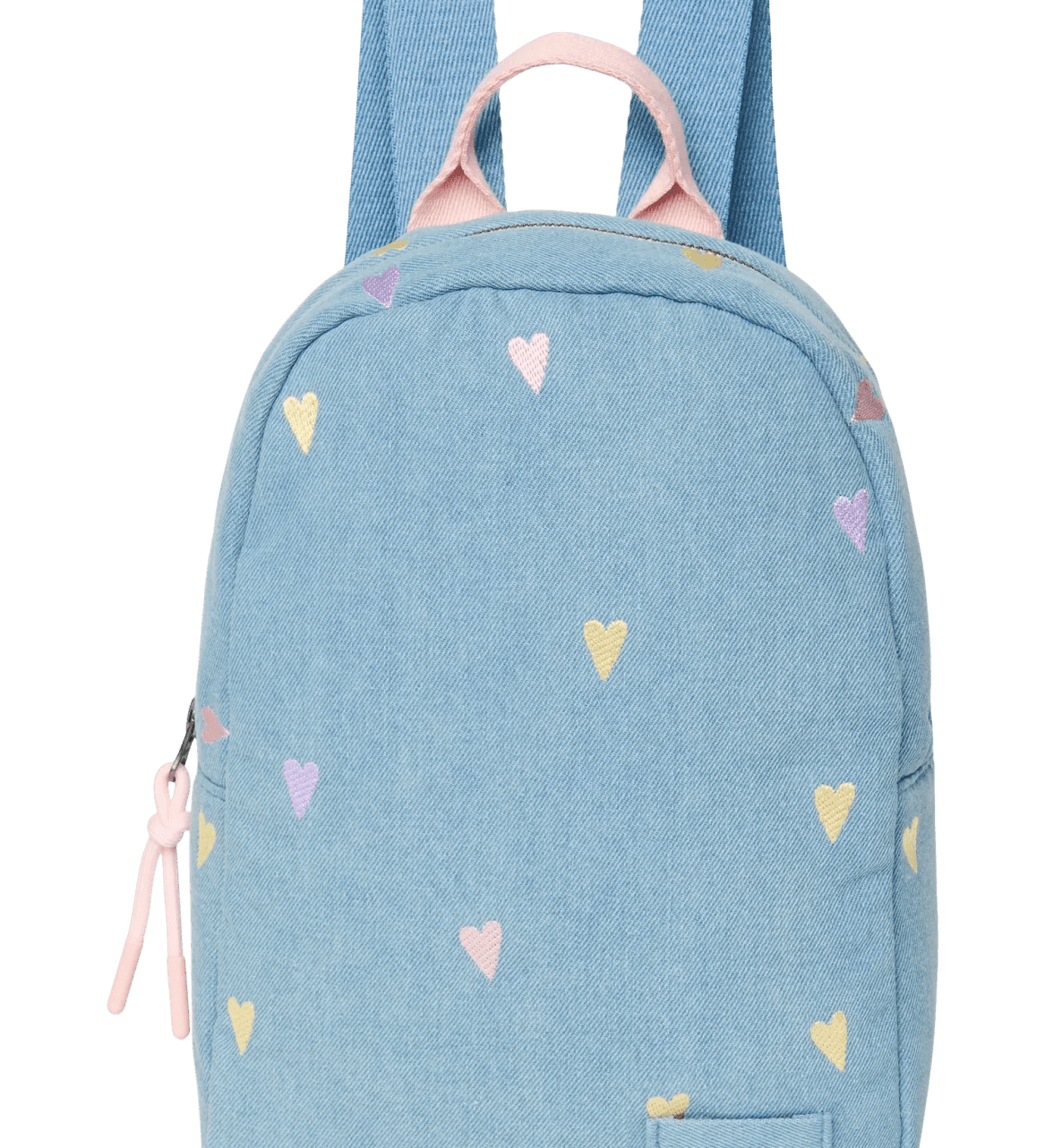 Dětský batoh STUDIO NOOS Mini Light Blue Hearts Denim | Lavly.cz