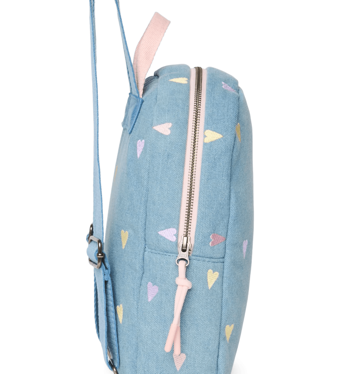 Dětský batoh STUDIO NOOS Mini Light Blue Hearts Denim | Lavly.cz