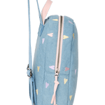 Dětský batoh STUDIO NOOS Mini Light Blue Hearts Denim | Lavly.cz
