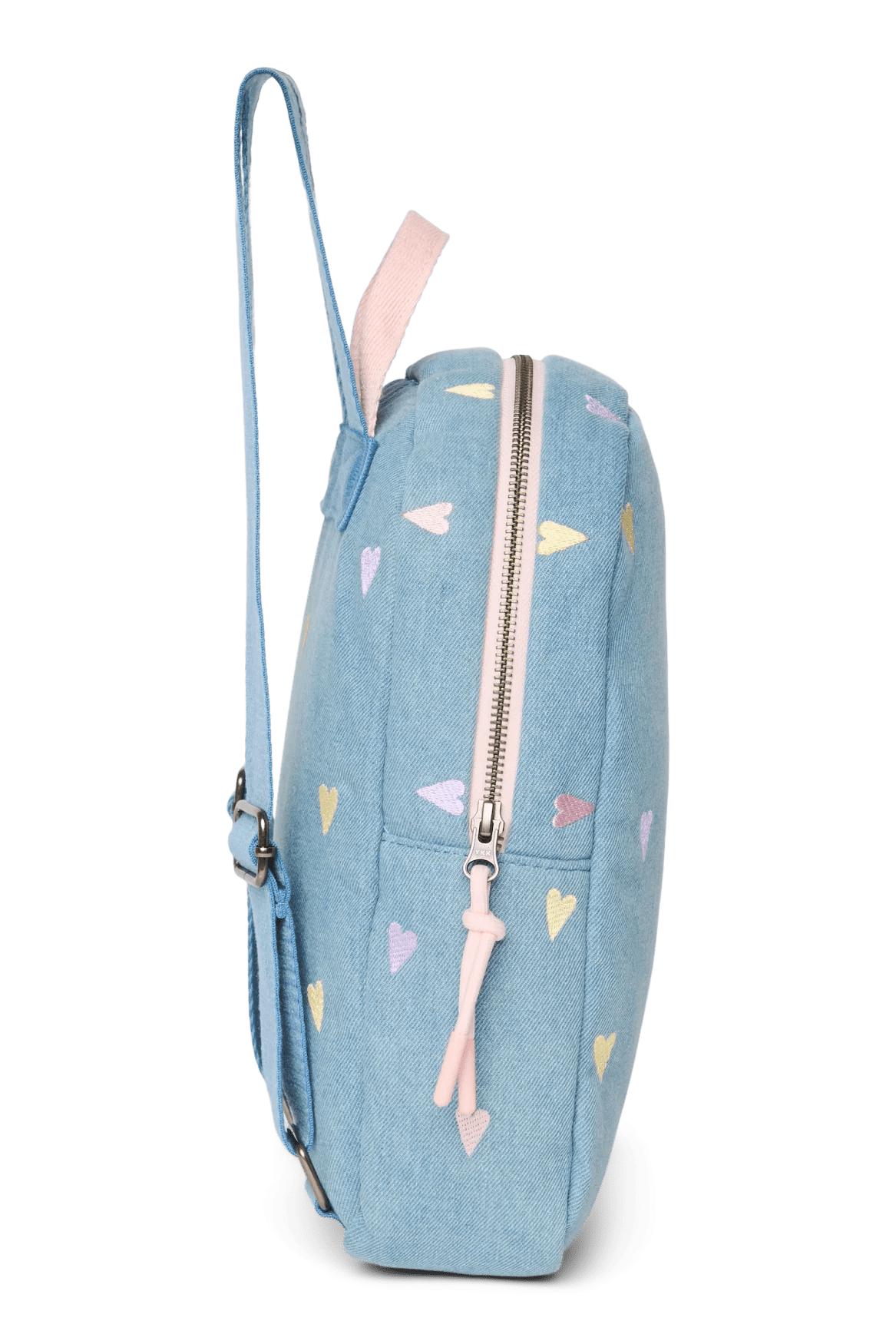 Dětský batoh STUDIO NOOS Mini Light Blue Hearts Denim | Lavly.cz