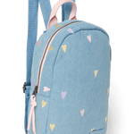Dětský batoh STUDIO NOOS Mini Light Blue Hearts Denim | Lavly.cz