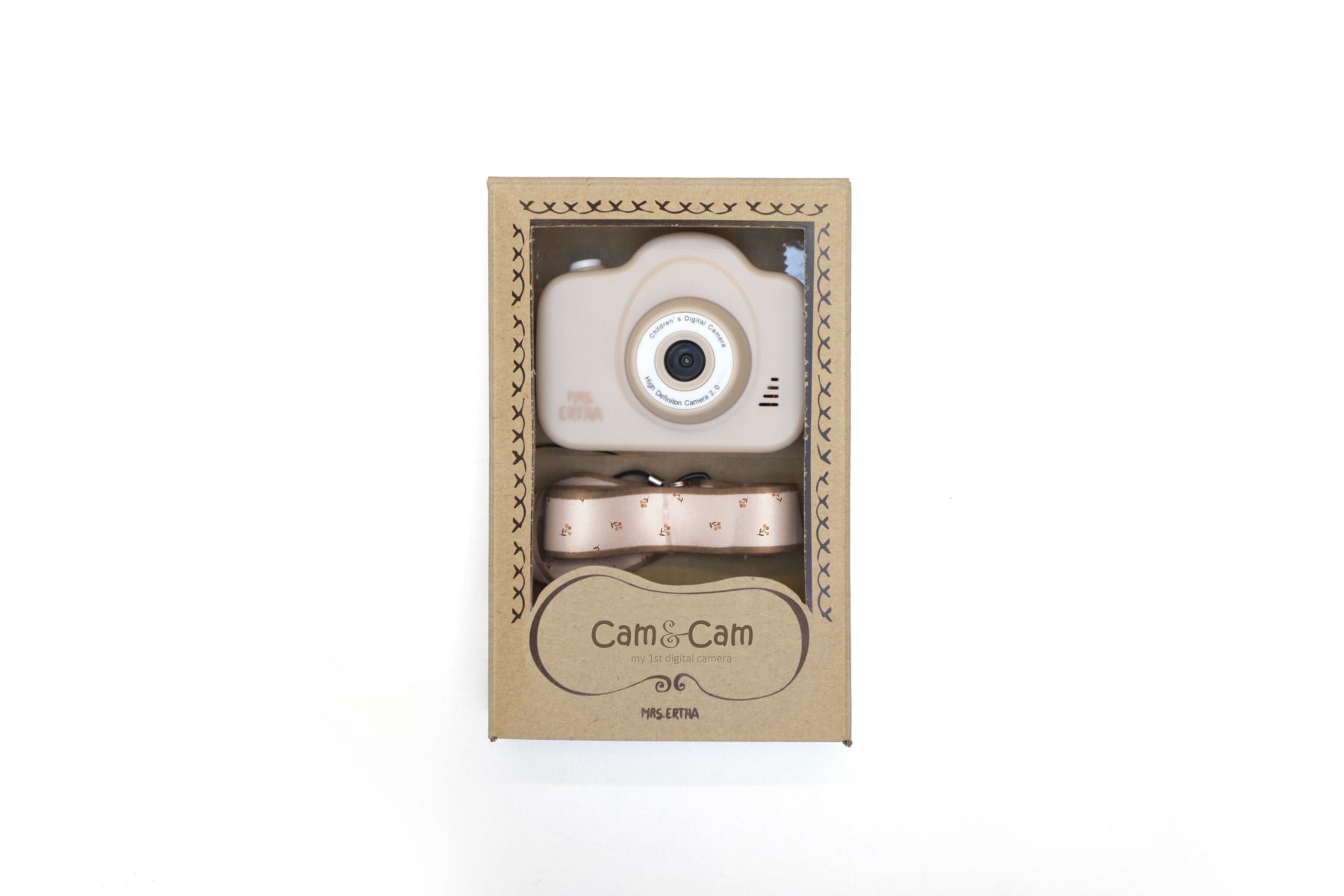 Dětský digitální foťák MRS. ERTHA Cam Cam Ivory Flower Buds | Lavly.cz