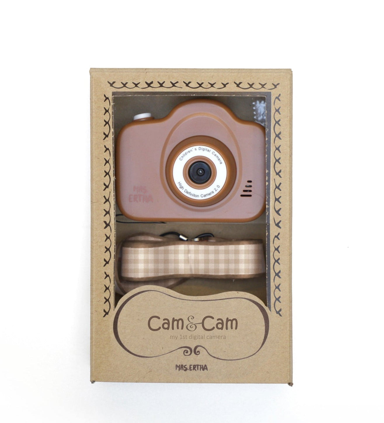 Dětský digitální foťák MRS. ERTHA Cam Cam Rusted Soft Squares | Stylové doplňky pro děti a ženy | Lavly.cz