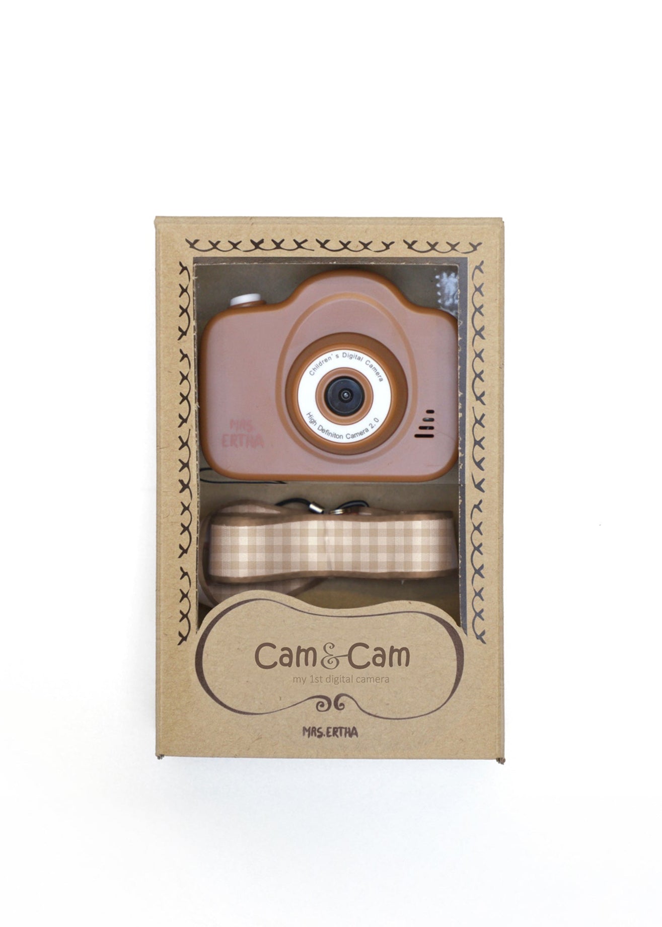 Dětský digitální foťák MRS. ERTHA Cam Cam Rusted Soft Squares | Stylové doplňky pro děti a ženy | Lavly.cz