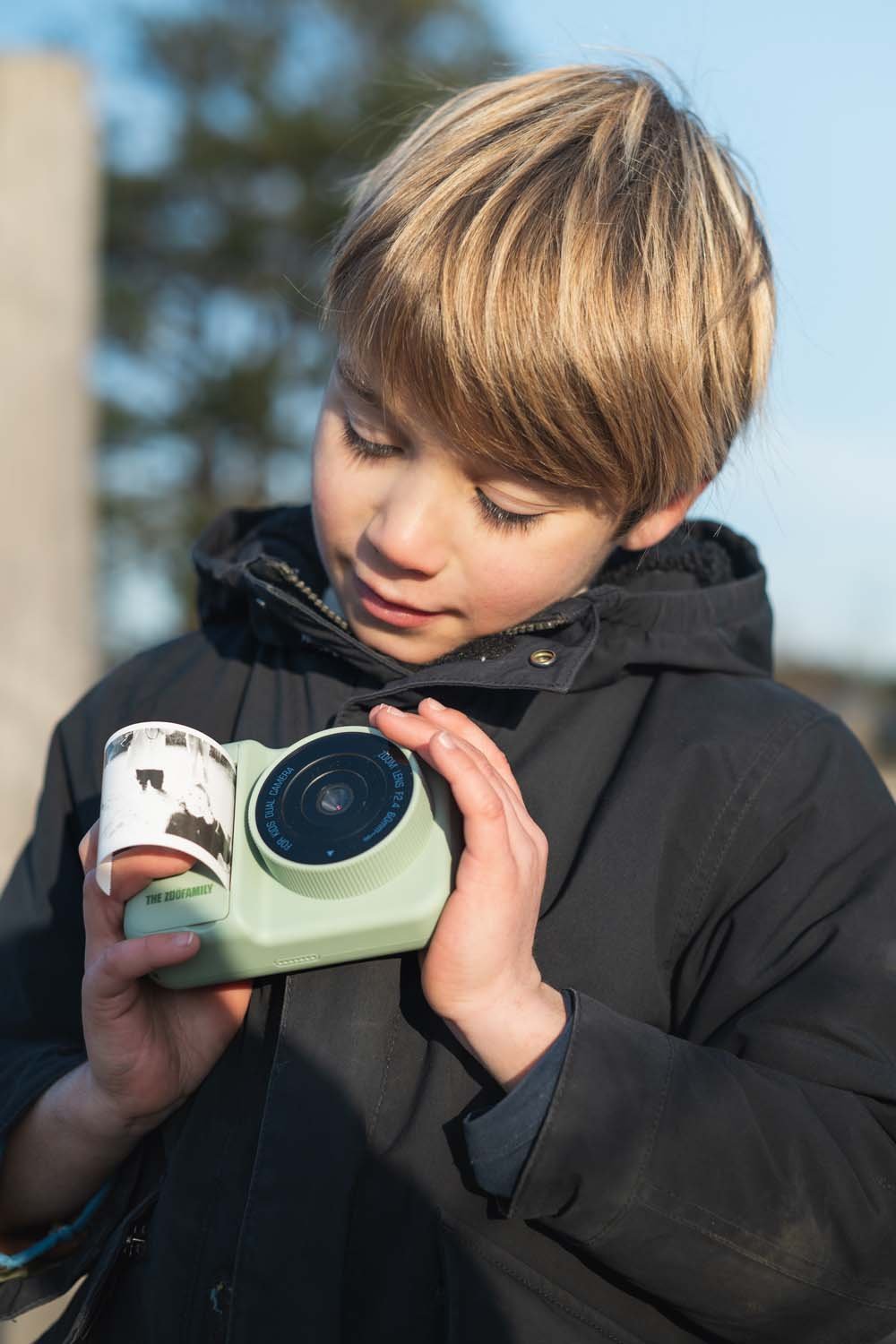 Dětský digitální foťák s tiskem fotek ZOOFAMILY Zoo Print Dino Green | Stylové doplňky pro děti a ženy | Lavly.cz
