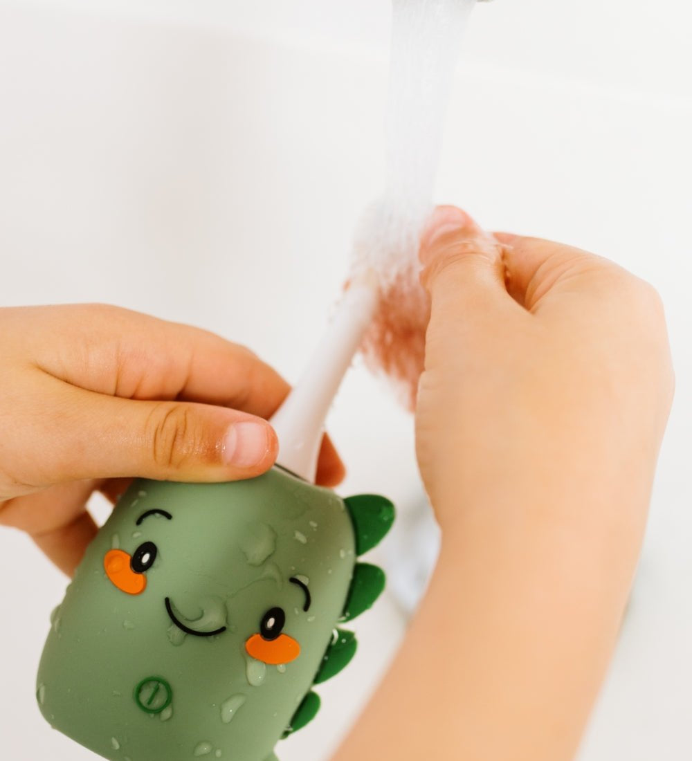 Dětský sonický zubní kartáček THE ZOOFAMILY Dino | Lavly.cz