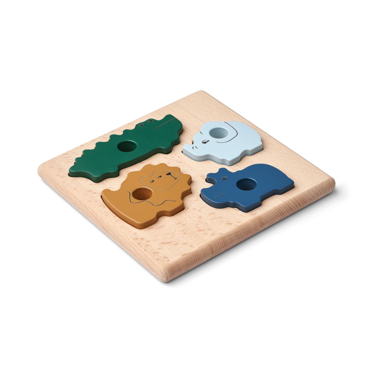 Dřevěné vkládací puzzle LIEWOOD Suki Zvířátka | Stylové doplňky pro děti a ženy | Lavly.cz