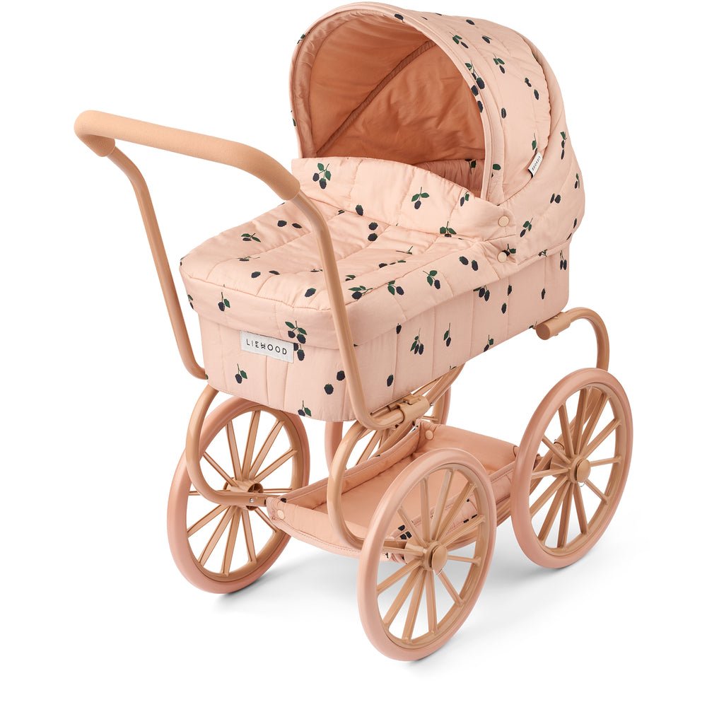 Hluboký kočárek pro panenky LIEWOOD Adaline Berry / Pale Tuscany | Stylové doplňky pro děti a ženy | Lavly.cz