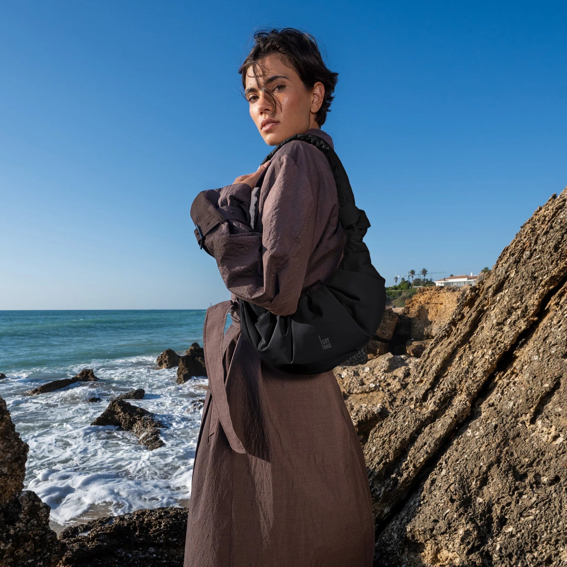 Kabelka GOT BAG Pleat Moon Small Black | Lavly.cz