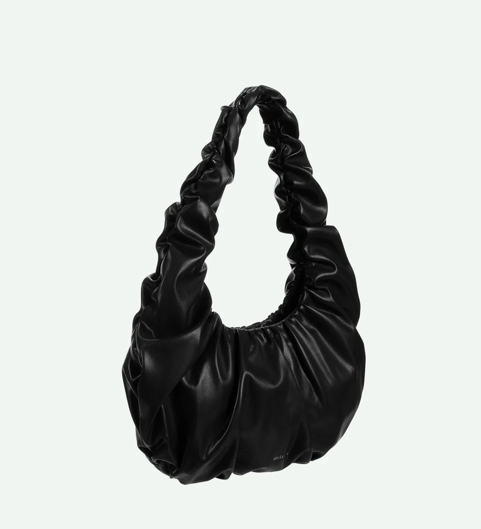 Kabelka THE STICKY SIS CLUB Croissant Black | Lavly.cz