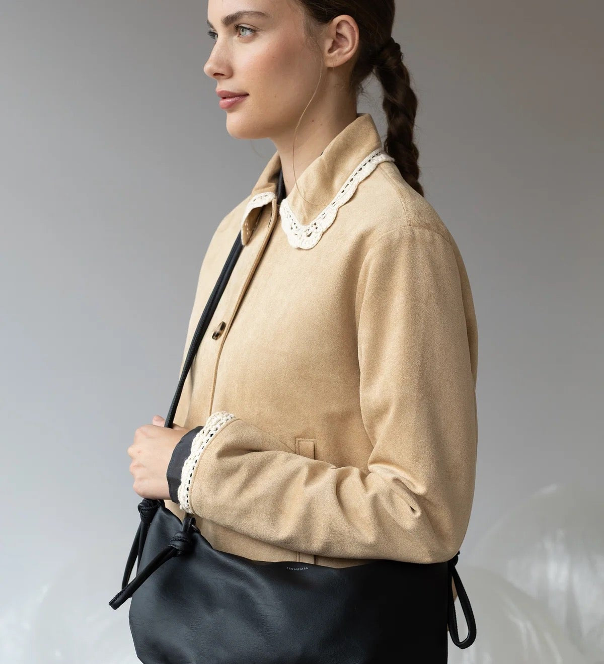Kabelka TINNE+MIA Berber Black | Lavly.cz