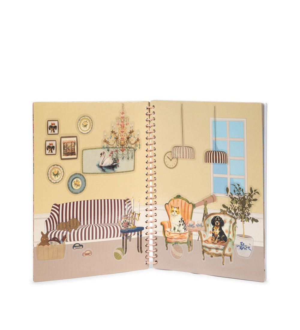 Knížka se samolepkami My Sticker Book KONGES SLOJD Dusty Pink | Stylové doplňky pro děti a ženy | Lavly.cz