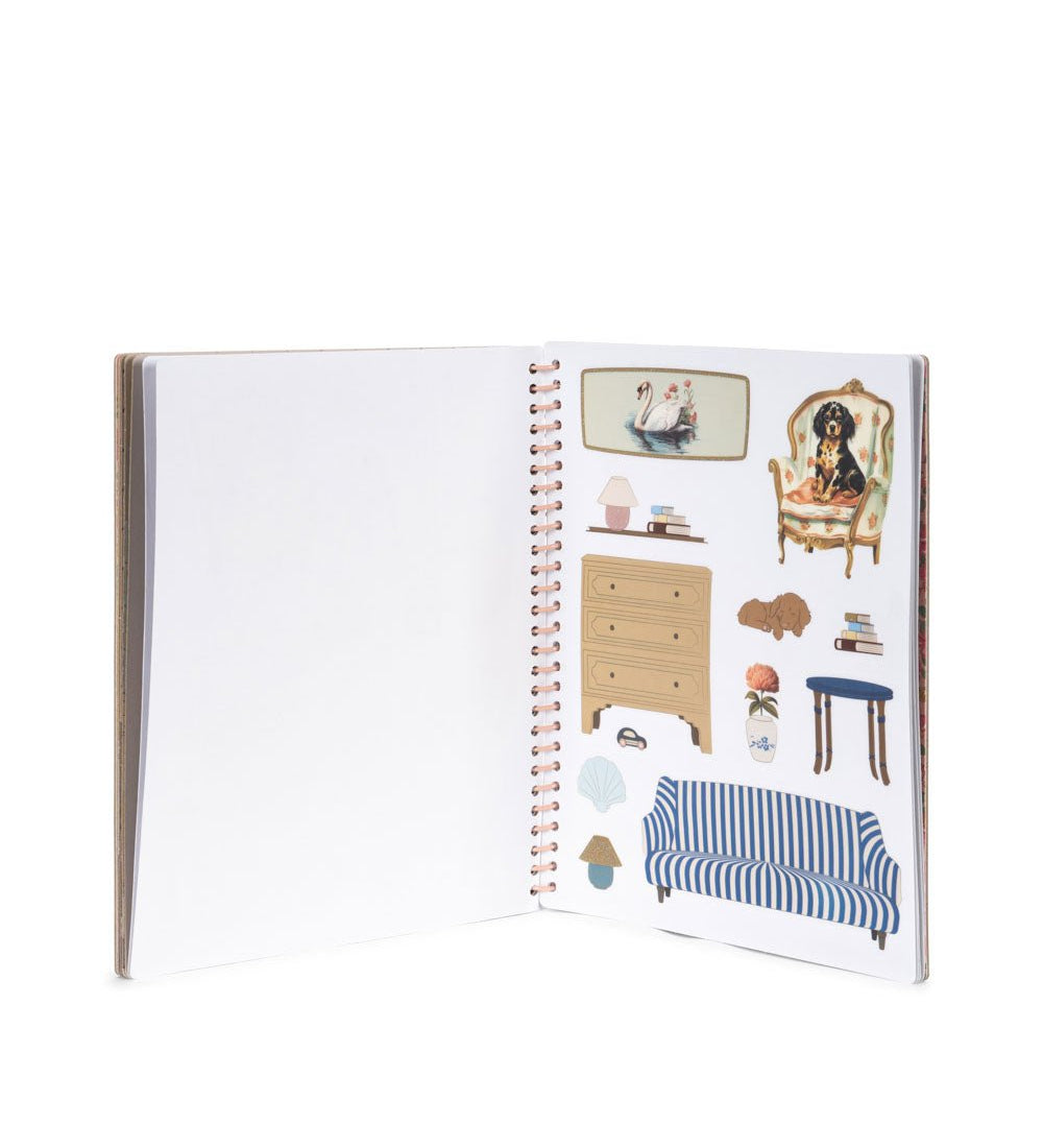 Knížka se samolepkami My Sticker Book KONGES SLOJD Dusty Pink | Stylové doplňky pro děti a ženy | Lavly.cz