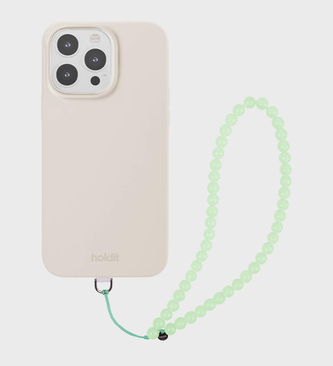 Korálky na mobil HOLDIT Green Chalcedony | Lavly.cz