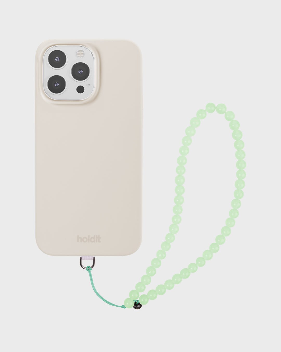 Korálky na mobil HOLDIT Green Chalcedony | Lavly.cz