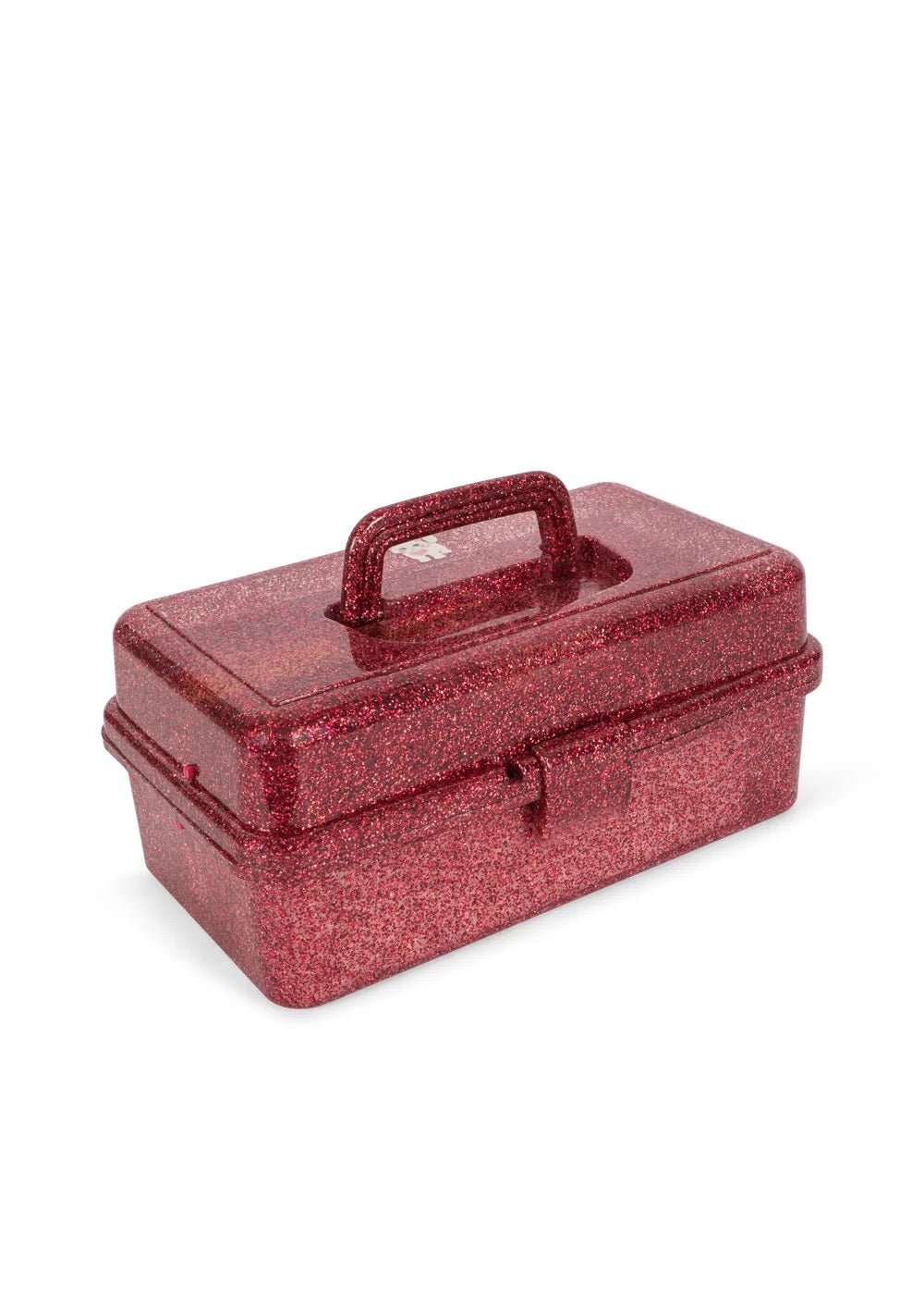 Kreativní kufřík na tvoření – organizér + výtvarné potřeby KONGES SLOJD Glitter Rose | Lavly.cz