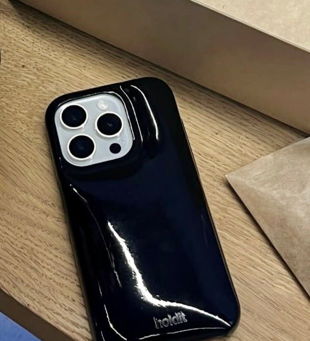 Kryt na iPhone HOLDIT Puffy Black | Lavly.cz