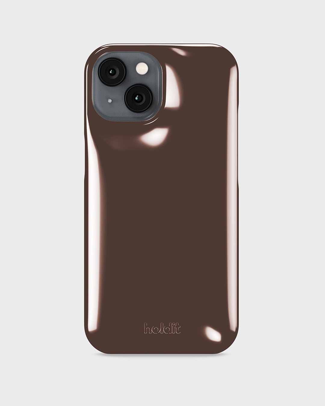 Kryt na iPhone HOLDIT Puffy Chocolate | Lavly.cz