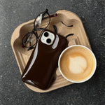 Kryt na iPhone HOLDIT Puffy Chocolate | Lavly.cz