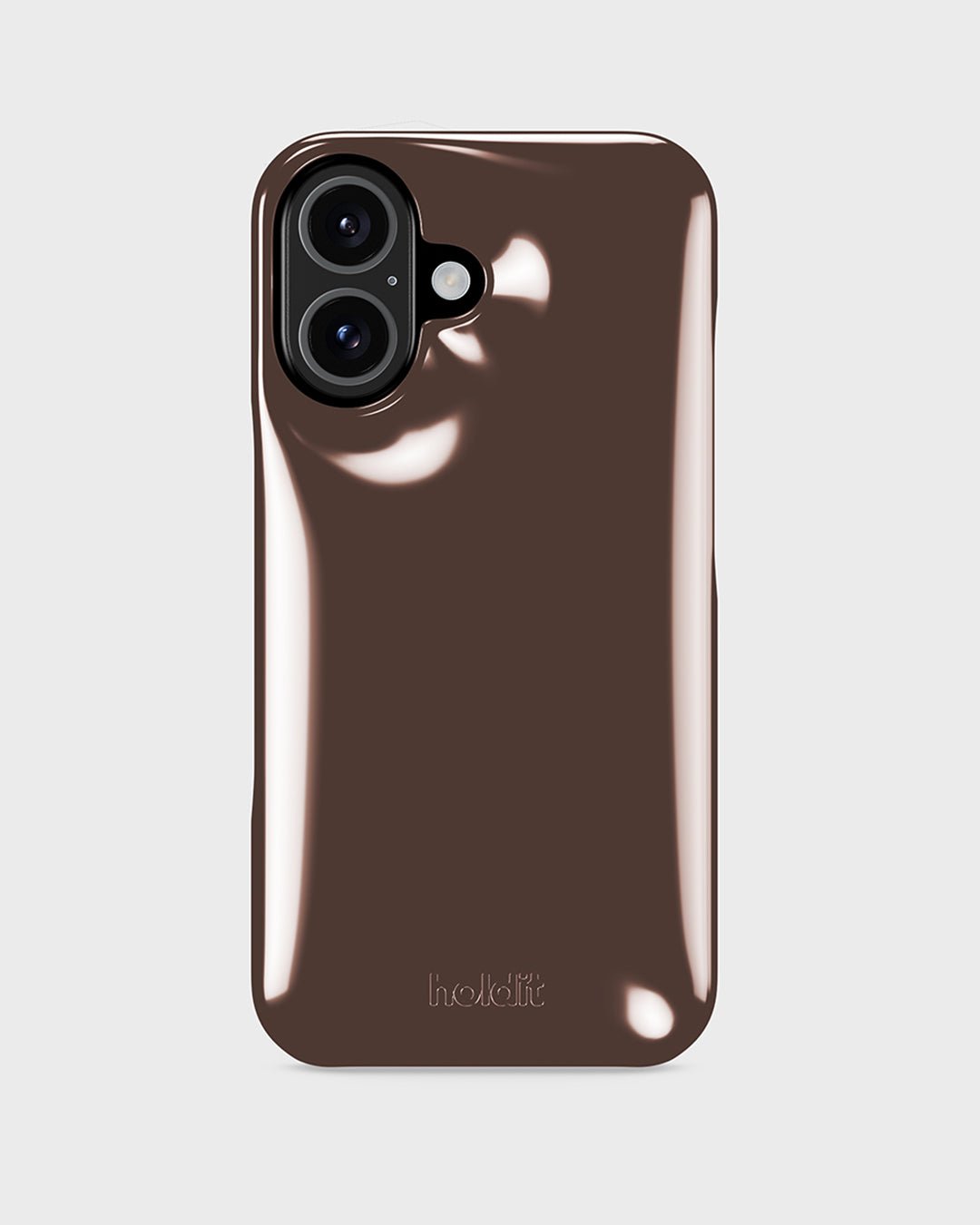 Kryt na iPhone HOLDIT Puffy Chocolate | Lavly.cz