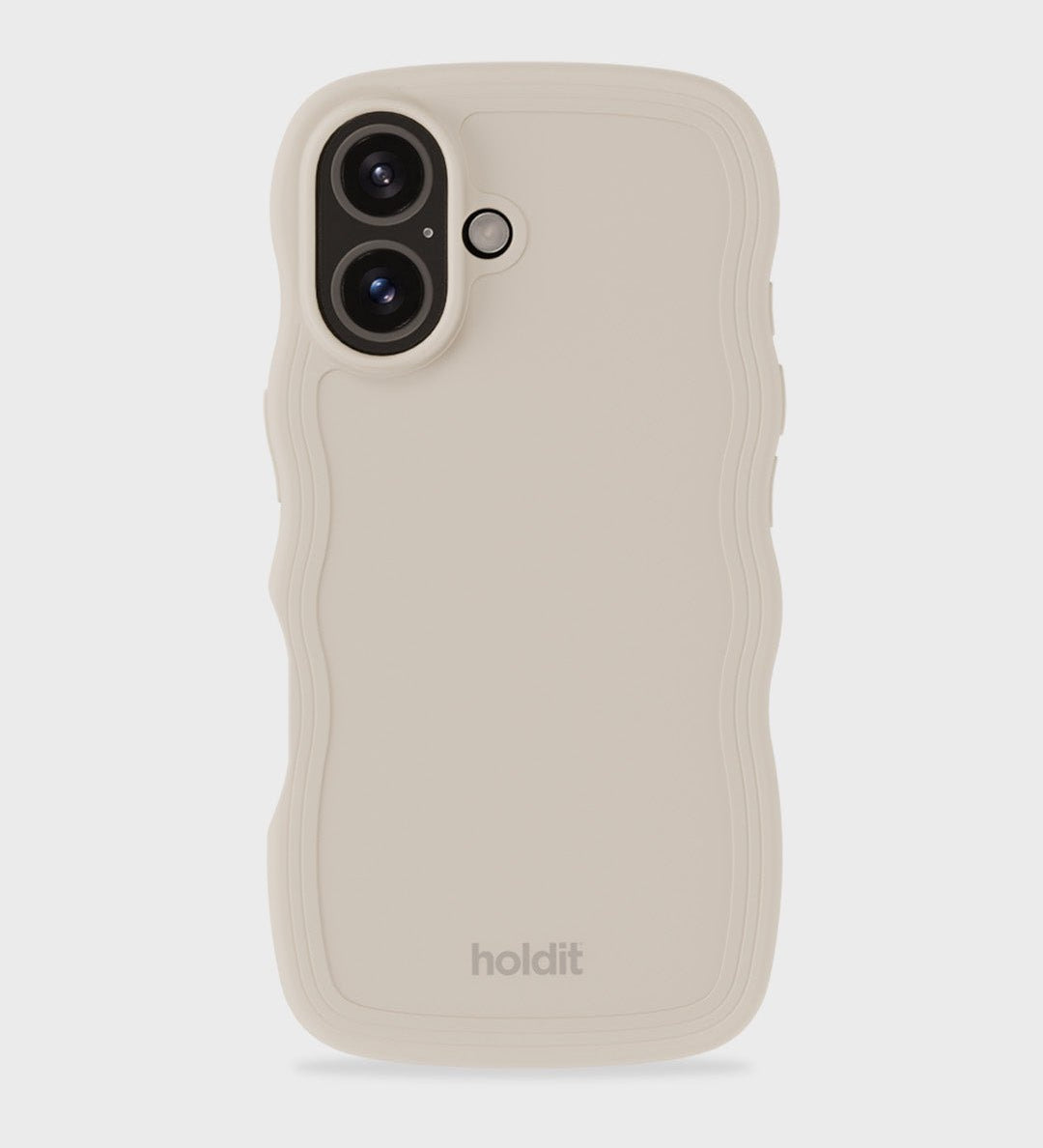 Kryt na iPhone HOLDIT Wavy Light Beige | Lavly.cz