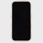 Kryt na iPhone HOLDIT Wavy Light Beige / Transparent | Lavly.cz