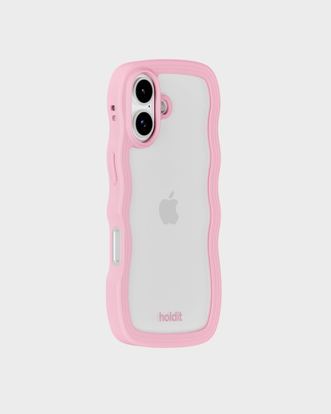 Kryt na iPhone HOLDIT Wavy Pink / Transparent | Lavly.cz