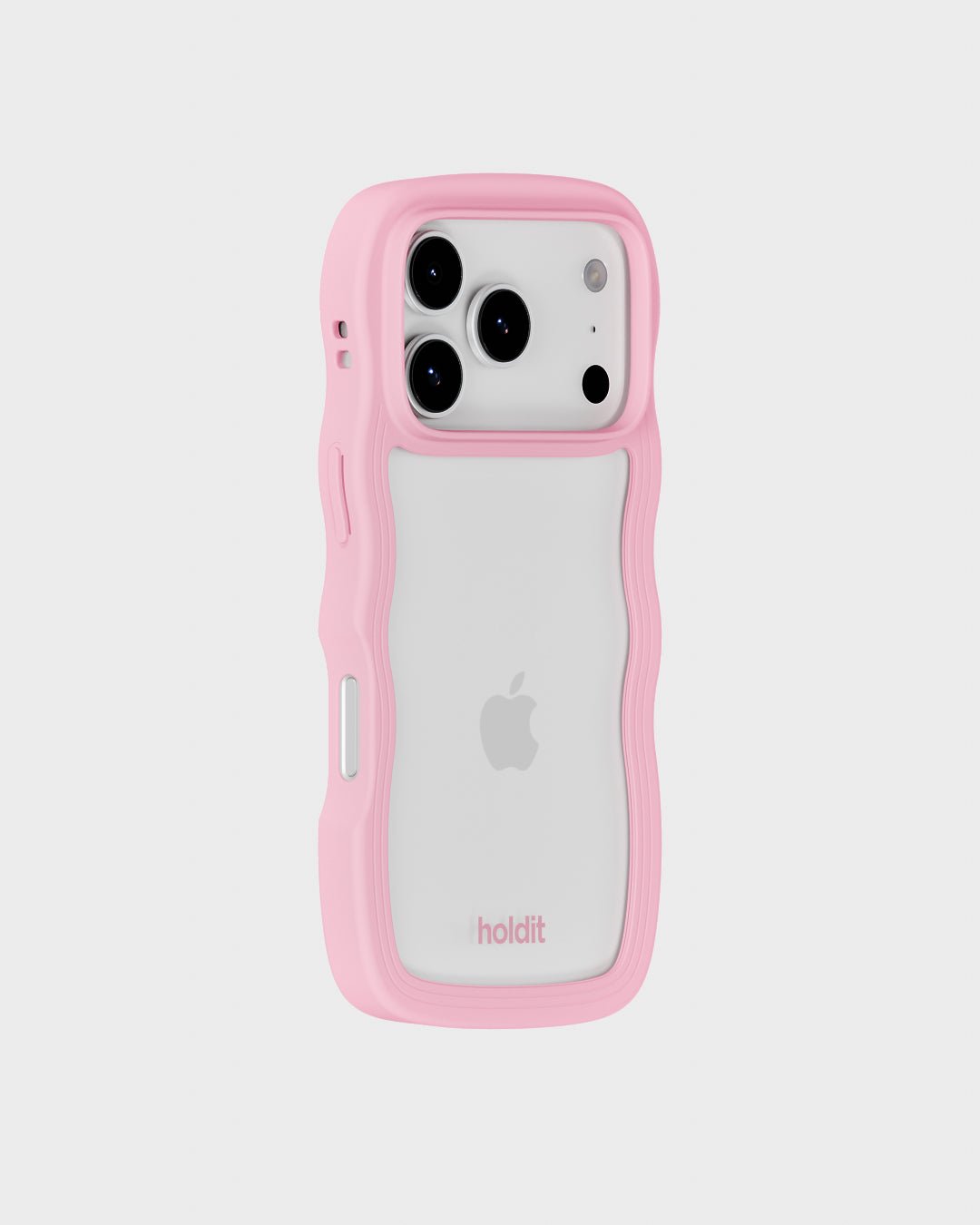 Kryt na iPhone HOLDIT Wavy Pink / Transparent | Lavly.cz