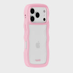 Kryt na iPhone HOLDIT Wavy Pink / Transparent | Lavly.cz