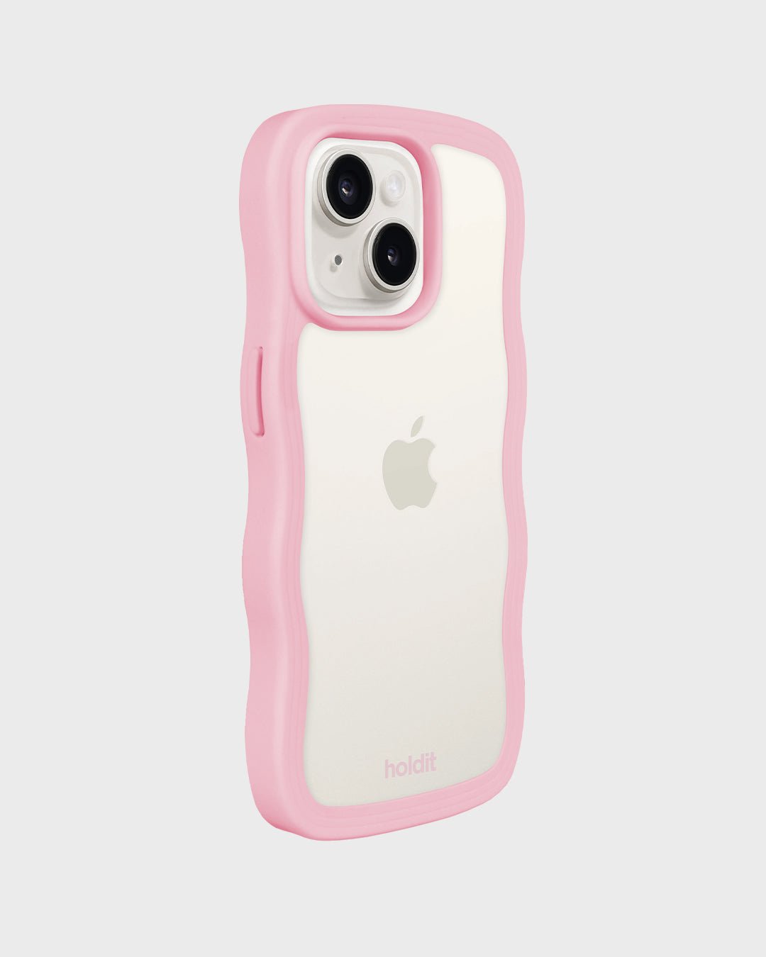 Kryt na iPhone HOLDIT Wavy Pink / Transparent | Lavly.cz