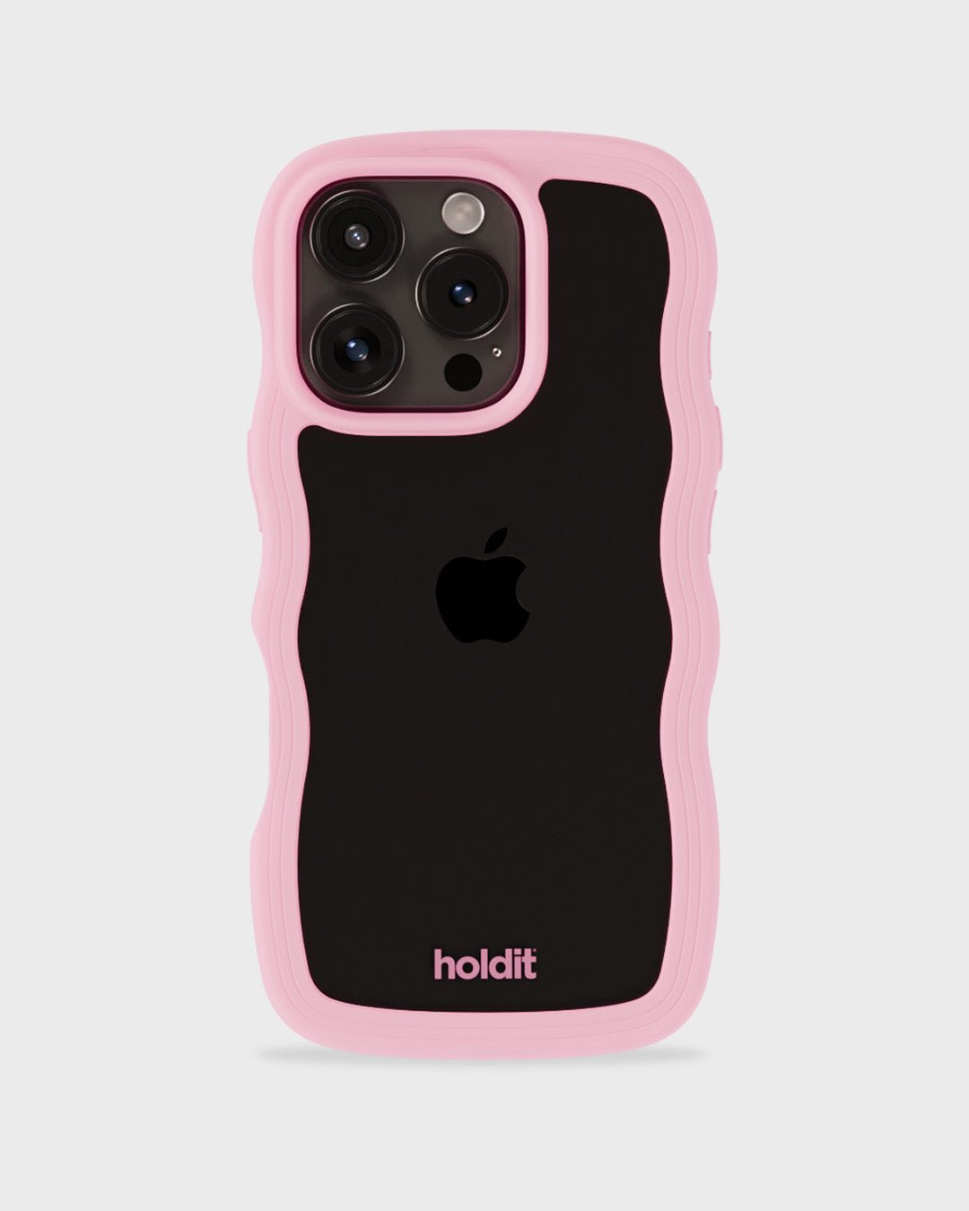 Kryt na iPhone HOLDIT Wavy Pink / Transparent | Lavly.cz